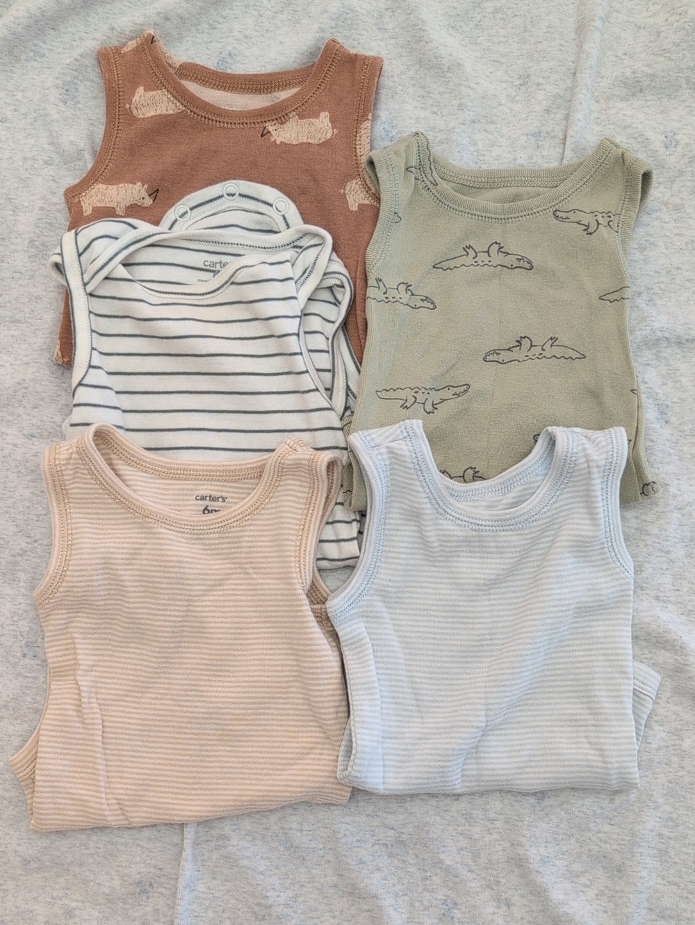 Carter's Five-Pack Kids Sleeveless Tank Top Bodysuit